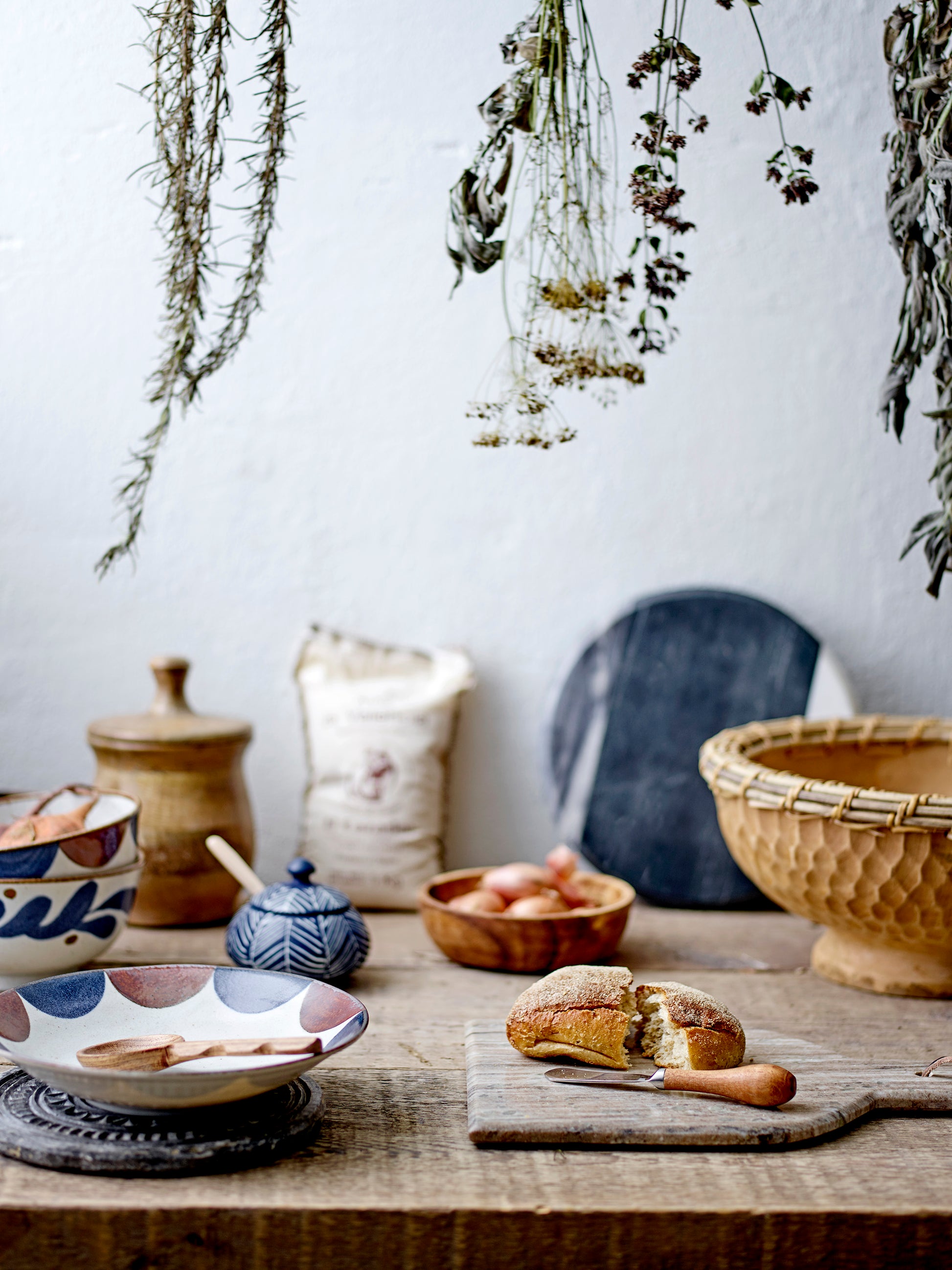 Camellia Skål, Blå, Porcelæn