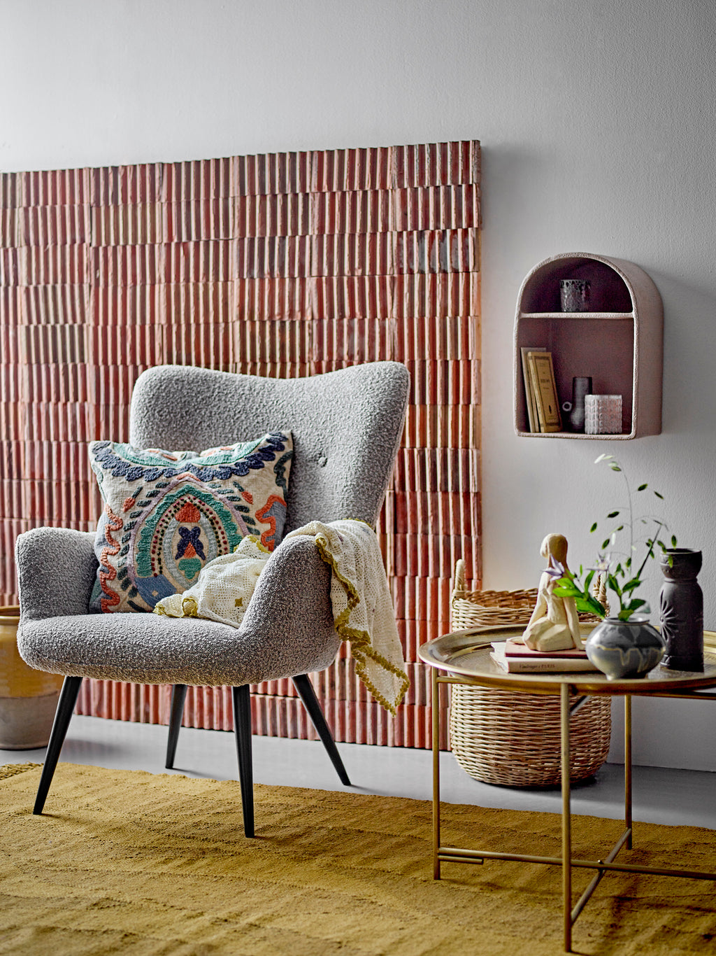 Zola Tæppe, Brun, Uld