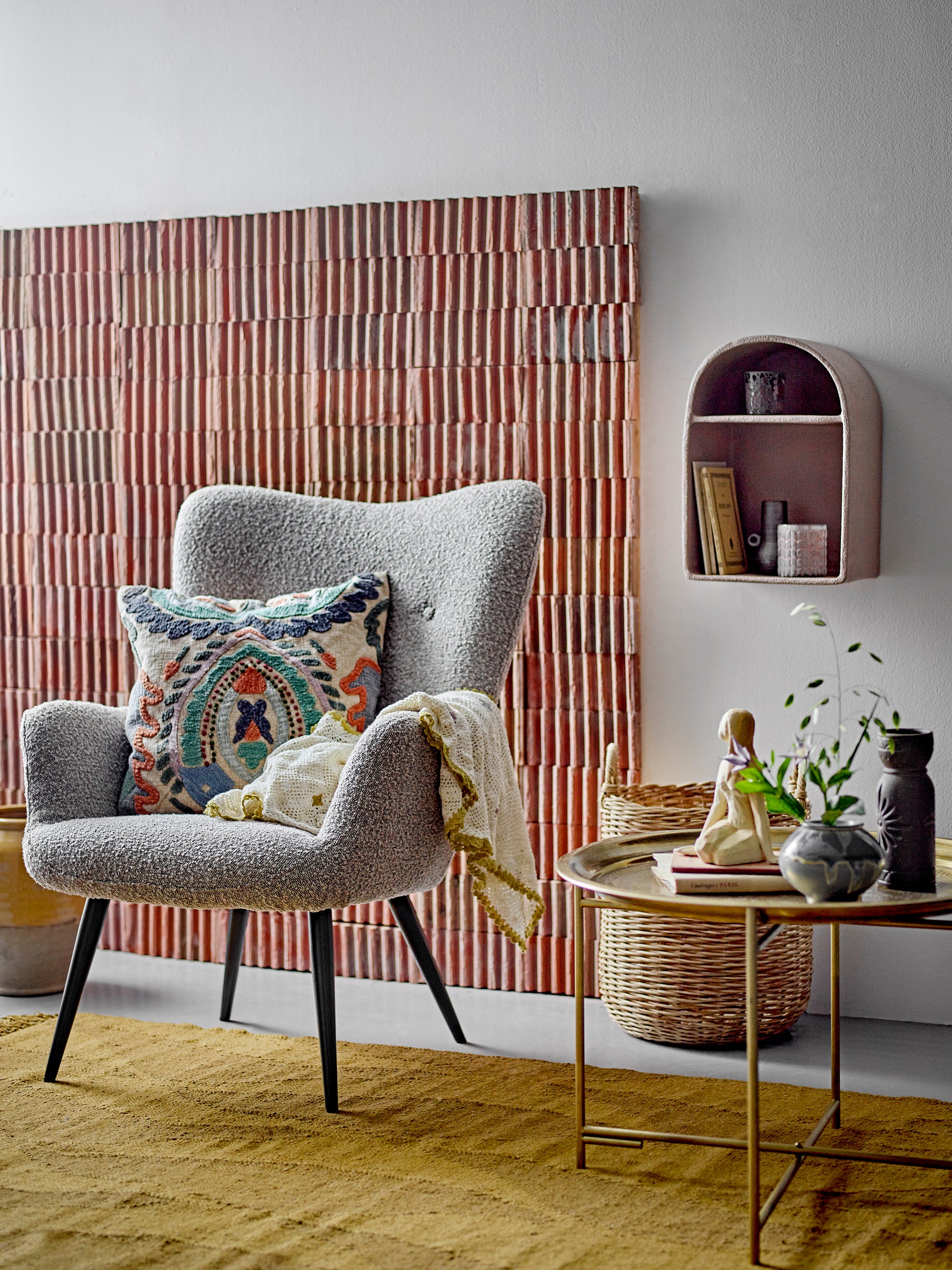 Zola Tæppe, Brun, Uld