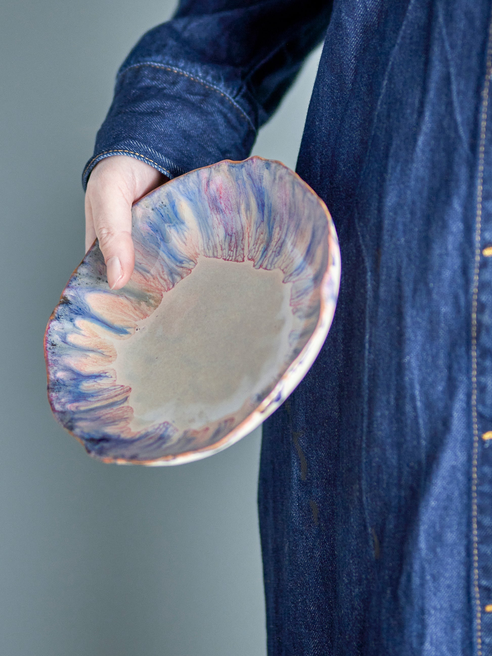 Amalia Skål, Blå, Stentøj