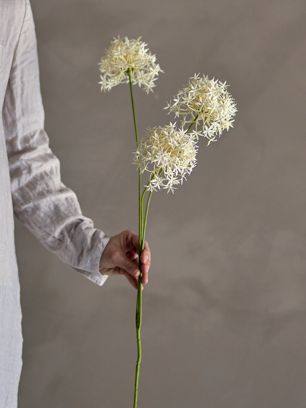 Allium Stilk, Kunstige Blomster