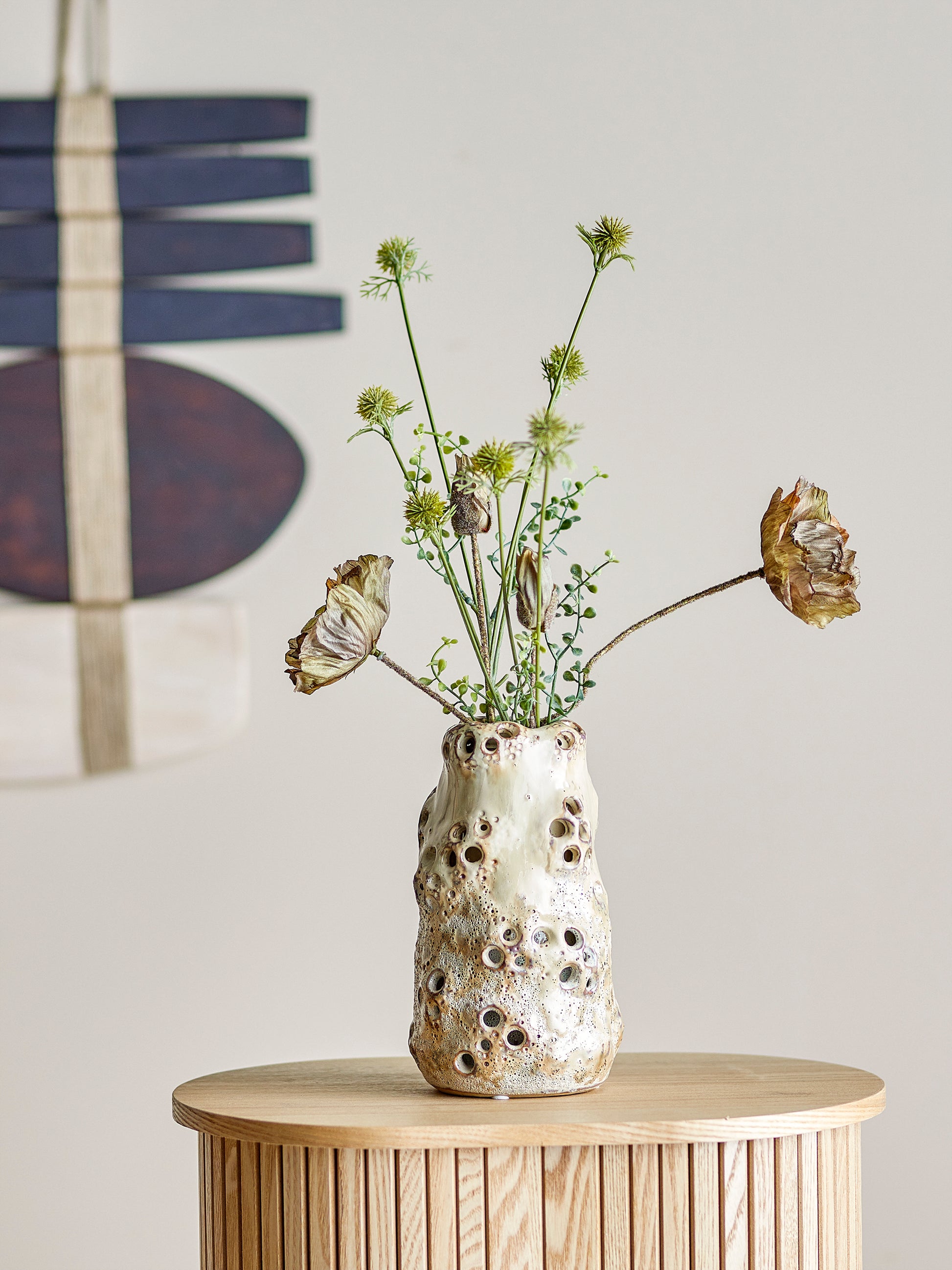 Noble Vase, Natur, Stentøj