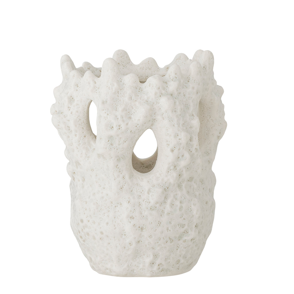 Fianna Vase, Hvid, Stentøj