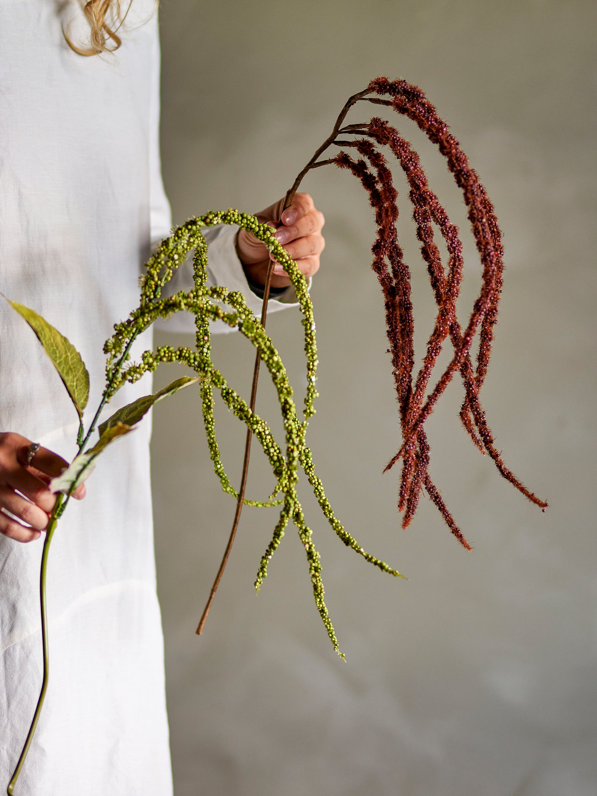 Foxtail Stilk, Brun, Kunstige Blomster