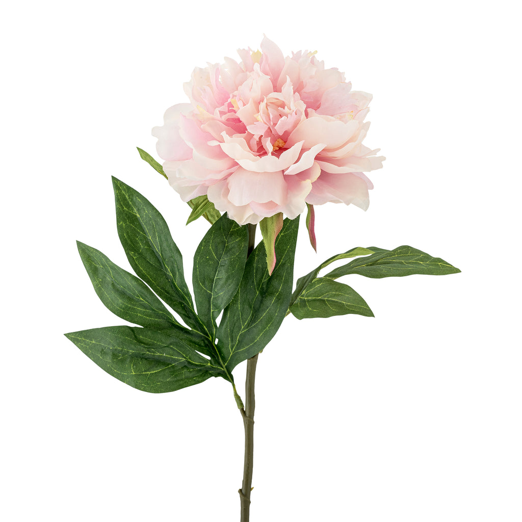 Peony Stilk, Rosa, Kunstige Blomster
