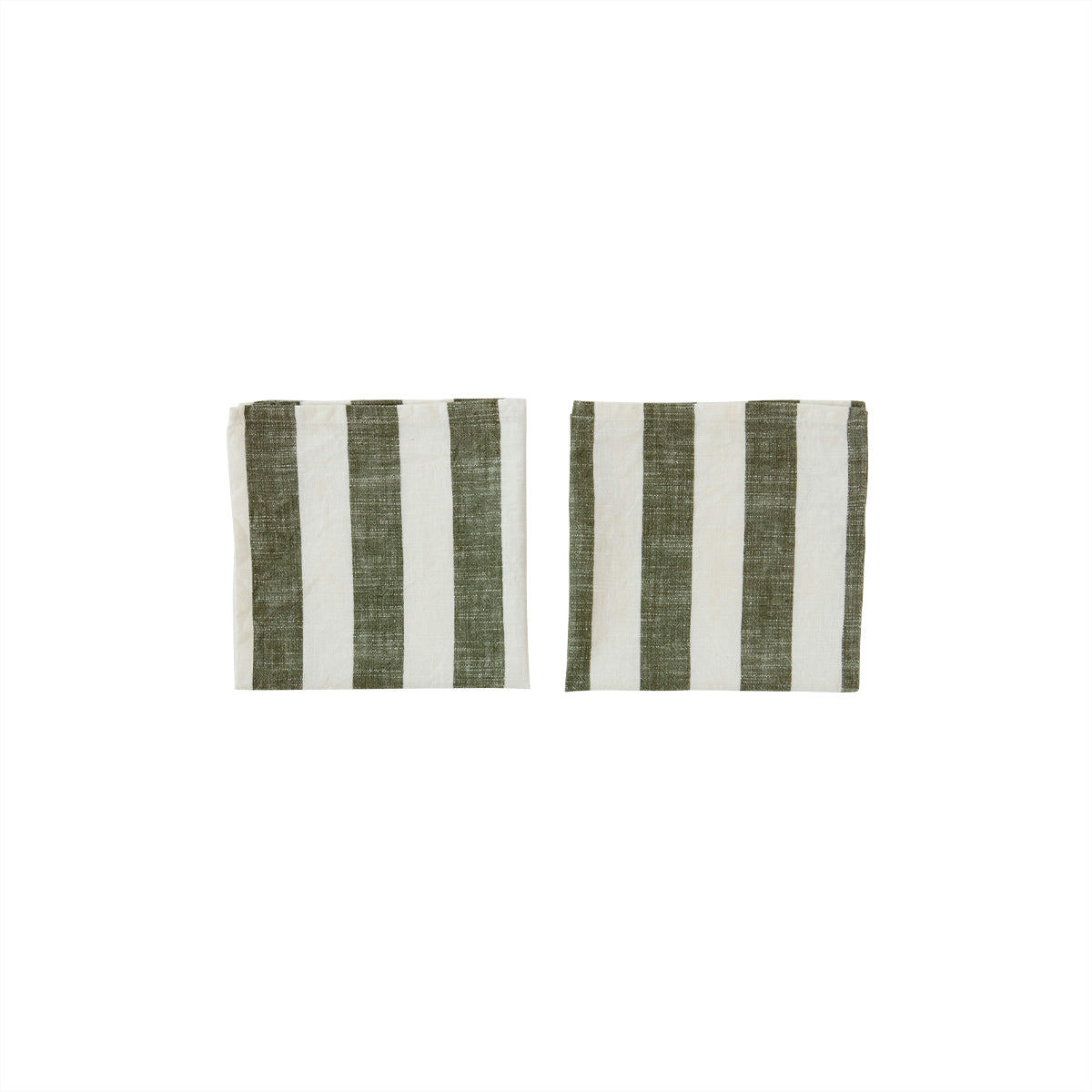 Stribet stofservietter, 2-pak
